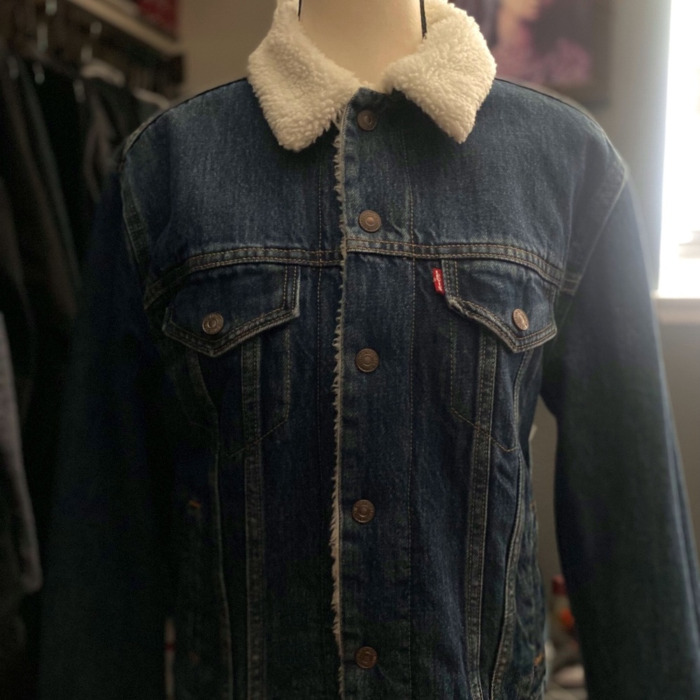 Levi's Jean Jacket with Faux Fur Lining, Size XS